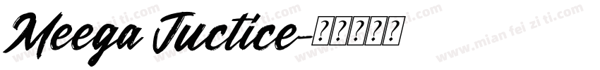 Meega Juctice字体转换